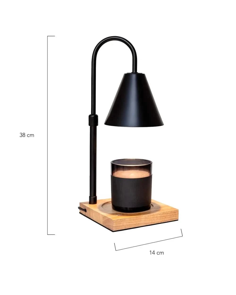 Lampara para velas - Negro - Misswood