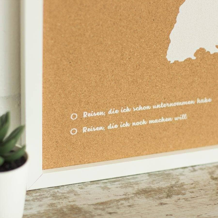 Mapa de corcho - Woody Map Natural Alemania - Misswood