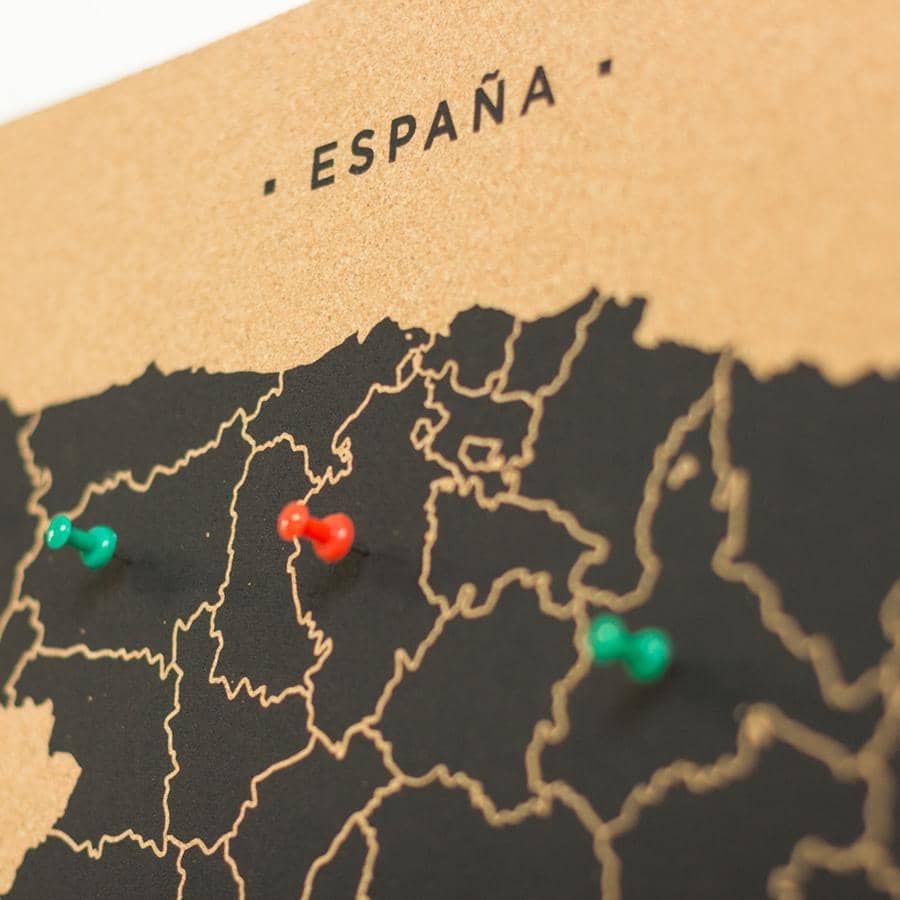 Mapa de corcho - Woody Map Natural España - Misswood