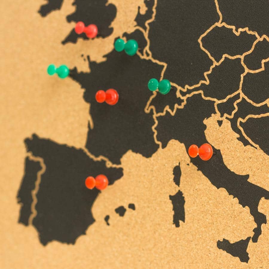 Mapa de corcho - Woody Map Natural Europa - Misswood