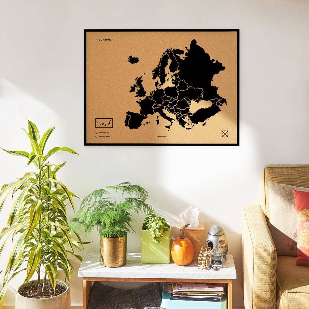 Mapa de corcho - Woody Map Natural Europa - Misswood