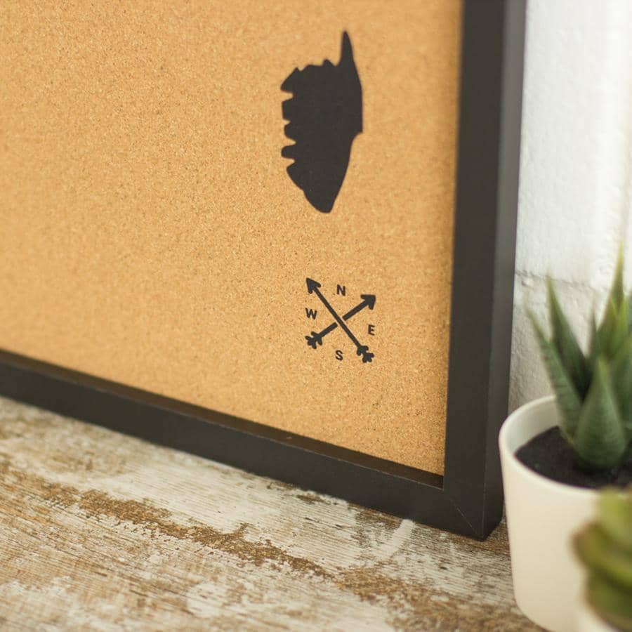 Mapa de corcho - Woody Map Natural Francia - Misswood