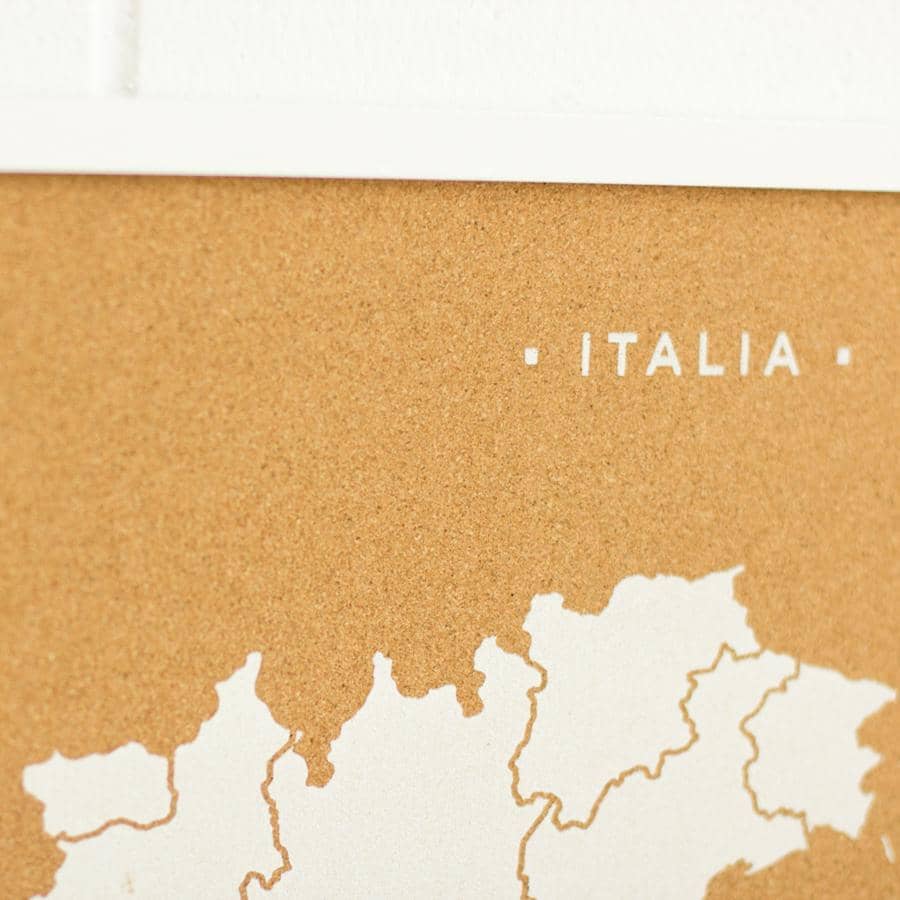 Mapa de corcho - Woody Map Natural Italia - Misswood