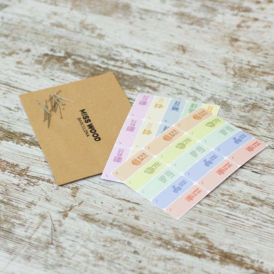 Mapa de corcho - Woody Map Natural Roma - Misswood